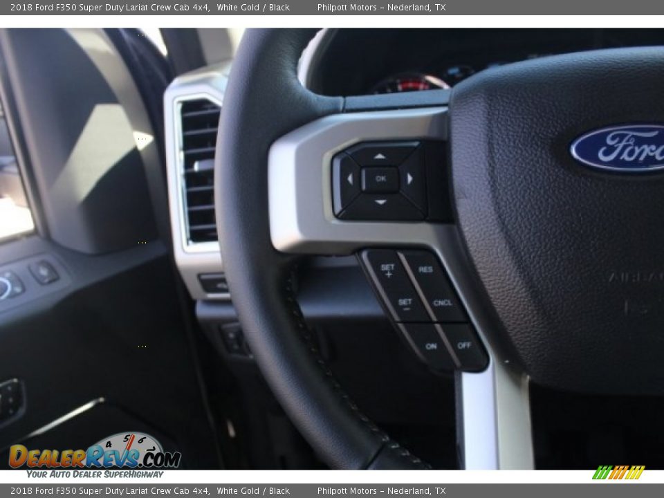 2018 Ford F350 Super Duty Lariat Crew Cab 4x4 White Gold / Black Photo #17