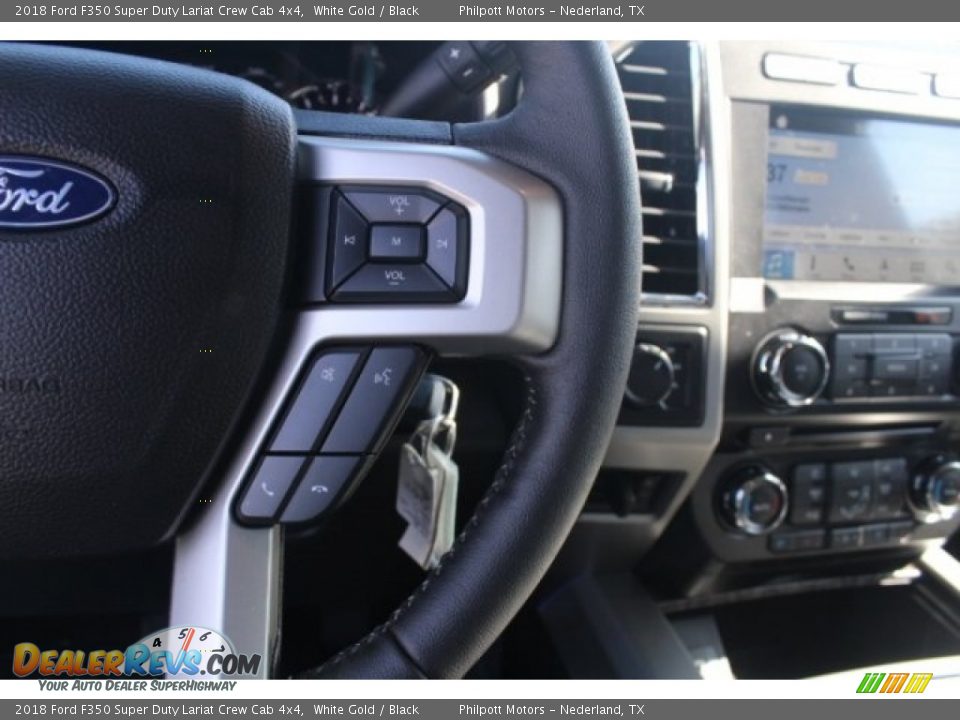2018 Ford F350 Super Duty Lariat Crew Cab 4x4 White Gold / Black Photo #18