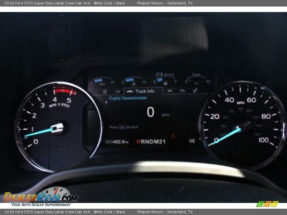 2018 Ford F350 Super Duty Lariat Crew Cab 4x4 White Gold / Black Photo #19