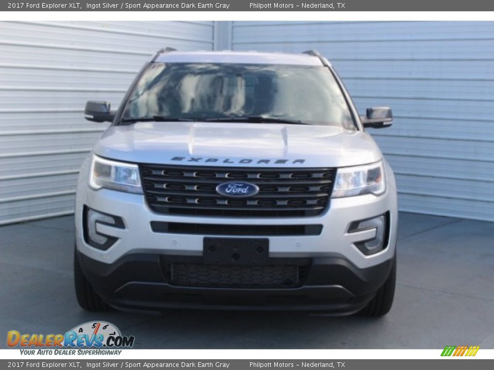 2017 Ford Explorer XLT Ingot Silver / Sport Appearance Dark Earth Gray Photo #2