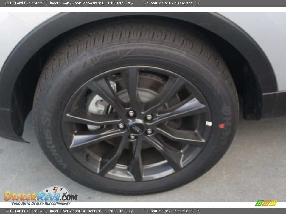 2017 Ford Explorer XLT Ingot Silver / Sport Appearance Dark Earth Gray Photo #4