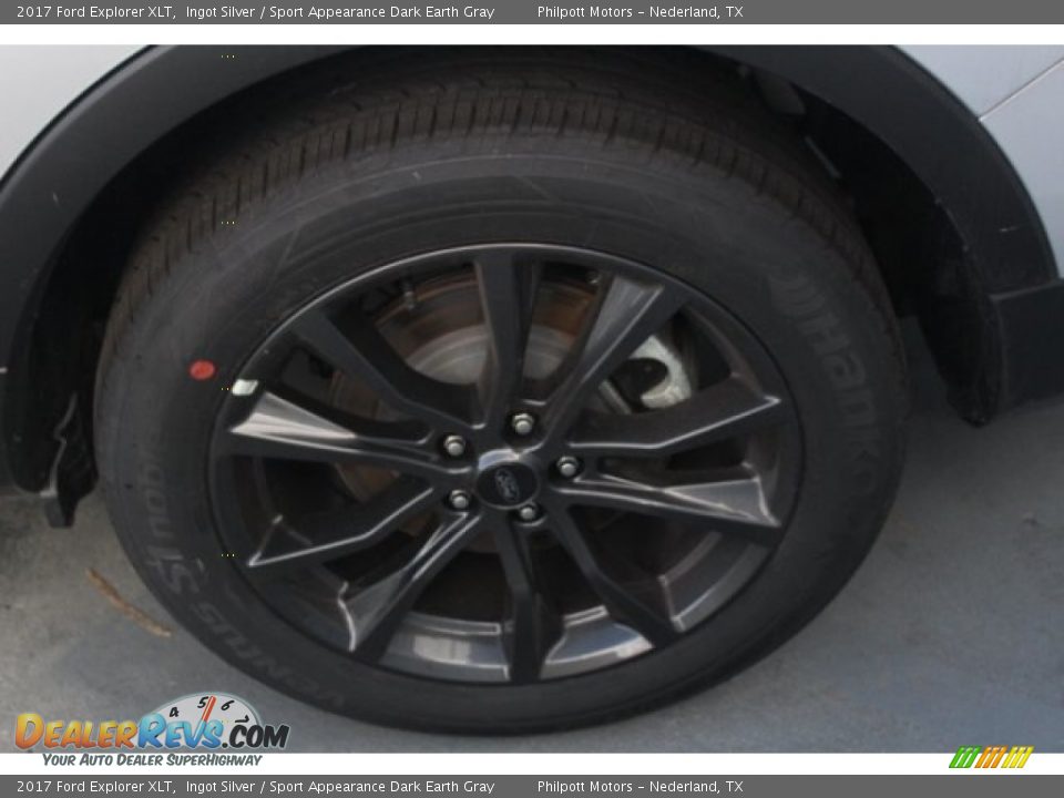 2017 Ford Explorer XLT Ingot Silver / Sport Appearance Dark Earth Gray Photo #5