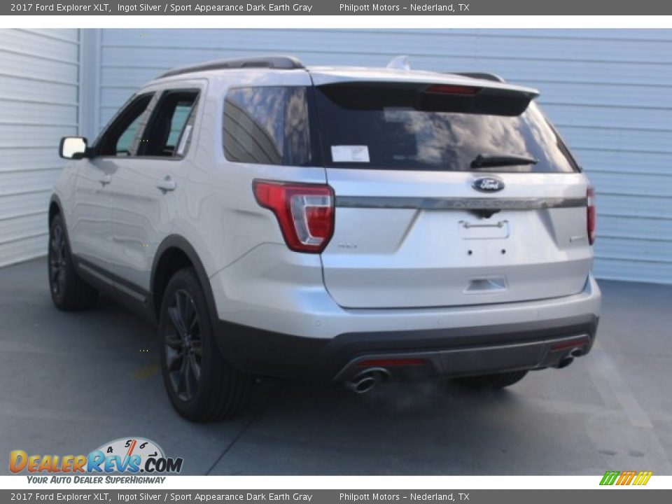 2017 Ford Explorer XLT Ingot Silver / Sport Appearance Dark Earth Gray Photo #6