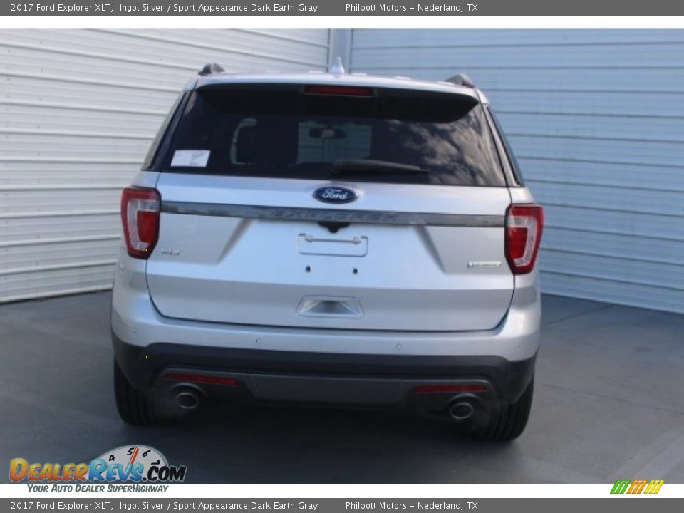 2017 Ford Explorer XLT Ingot Silver / Sport Appearance Dark Earth Gray Photo #7