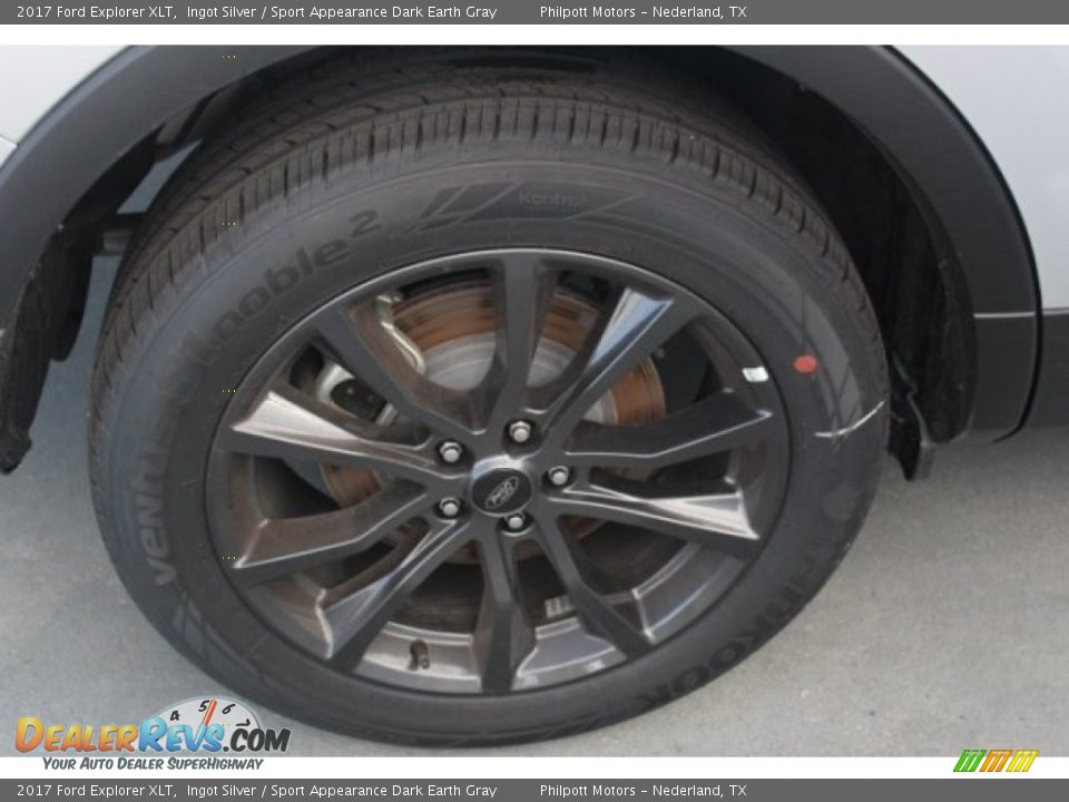 2017 Ford Explorer XLT Ingot Silver / Sport Appearance Dark Earth Gray Photo #9