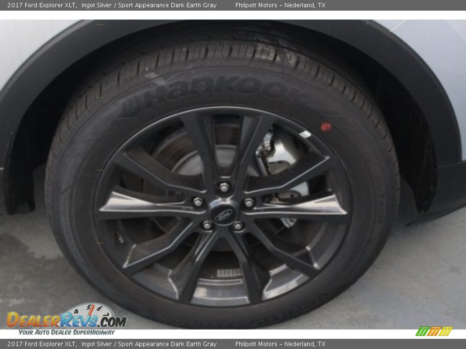 2017 Ford Explorer XLT Ingot Silver / Sport Appearance Dark Earth Gray Photo #10