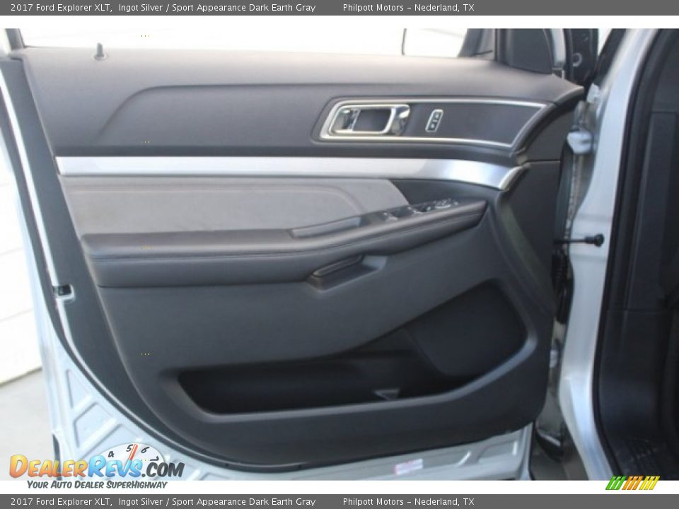 2017 Ford Explorer XLT Ingot Silver / Sport Appearance Dark Earth Gray Photo #11
