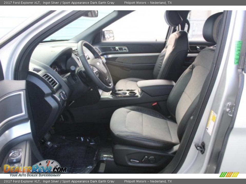 2017 Ford Explorer XLT Ingot Silver / Sport Appearance Dark Earth Gray Photo #13