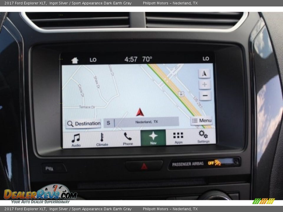 2017 Ford Explorer XLT Ingot Silver / Sport Appearance Dark Earth Gray Photo #16