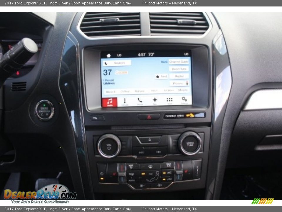 2017 Ford Explorer XLT Ingot Silver / Sport Appearance Dark Earth Gray Photo #17