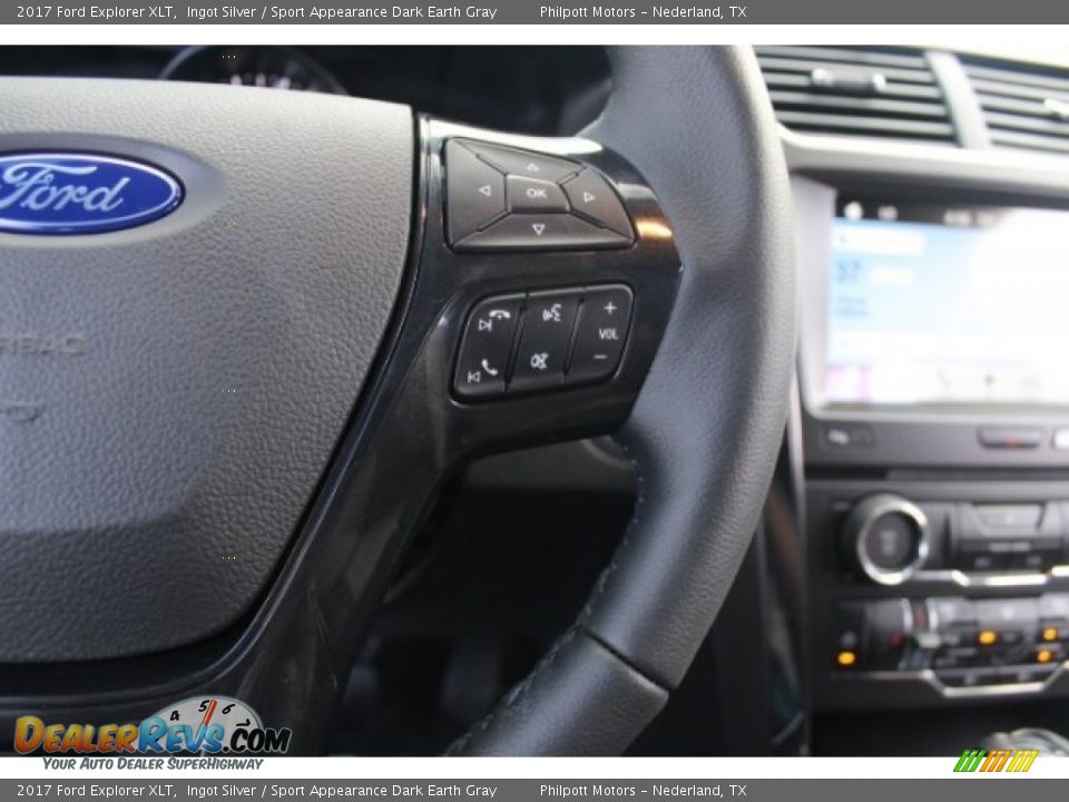 2017 Ford Explorer XLT Ingot Silver / Sport Appearance Dark Earth Gray Photo #20