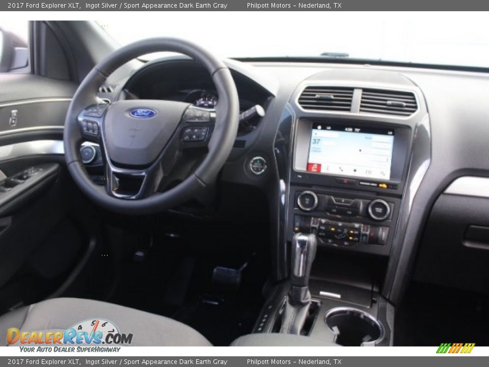 2017 Ford Explorer XLT Ingot Silver / Sport Appearance Dark Earth Gray Photo #24