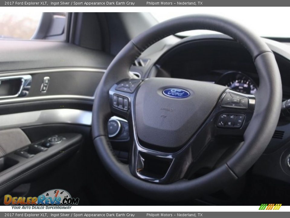 2017 Ford Explorer XLT Ingot Silver / Sport Appearance Dark Earth Gray Photo #25