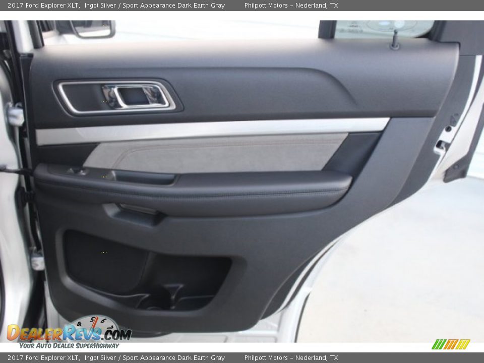 2017 Ford Explorer XLT Ingot Silver / Sport Appearance Dark Earth Gray Photo #28