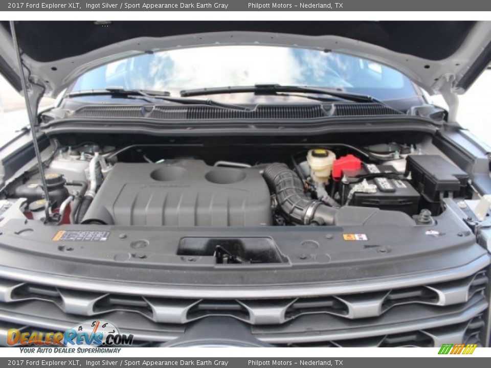 2017 Ford Explorer XLT Ingot Silver / Sport Appearance Dark Earth Gray Photo #33