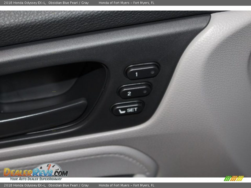 2018 Honda Odyssey EX-L Obsidian Blue Pearl / Gray Photo #15