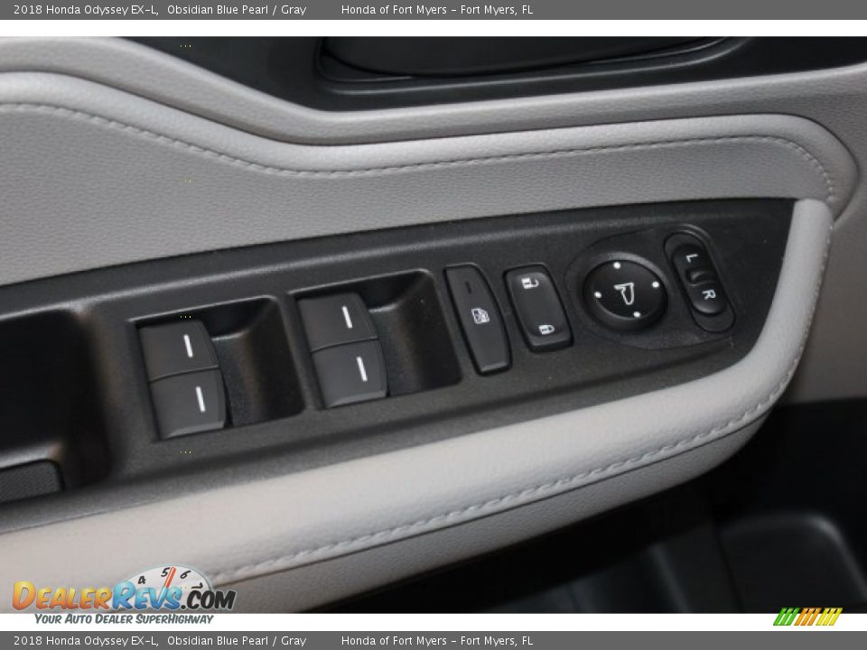 2018 Honda Odyssey EX-L Obsidian Blue Pearl / Gray Photo #16