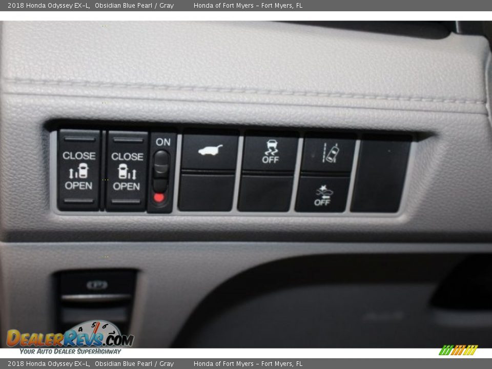 2018 Honda Odyssey EX-L Obsidian Blue Pearl / Gray Photo #20
