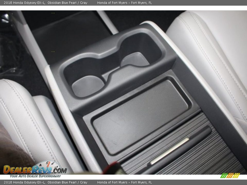 2018 Honda Odyssey EX-L Obsidian Blue Pearl / Gray Photo #27