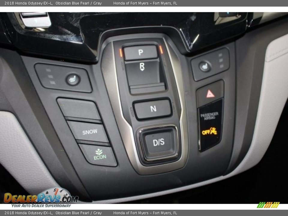 2018 Honda Odyssey EX-L Obsidian Blue Pearl / Gray Photo #28