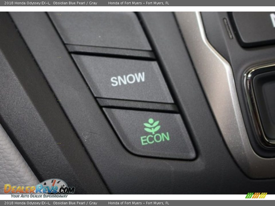2018 Honda Odyssey EX-L Obsidian Blue Pearl / Gray Photo #29