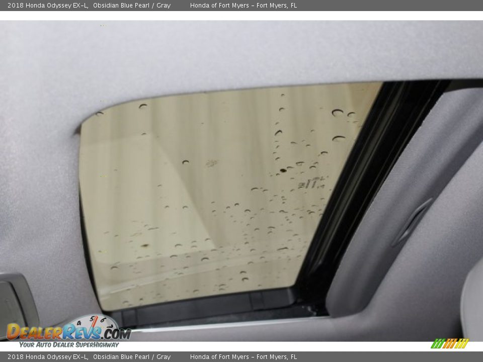 2018 Honda Odyssey EX-L Obsidian Blue Pearl / Gray Photo #32