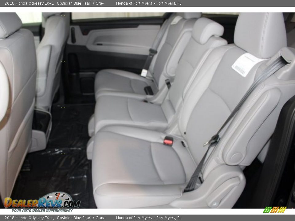 2018 Honda Odyssey EX-L Obsidian Blue Pearl / Gray Photo #33