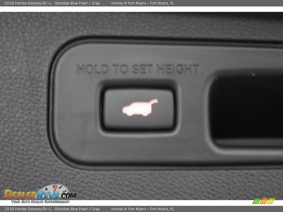 2018 Honda Odyssey EX-L Obsidian Blue Pearl / Gray Photo #36