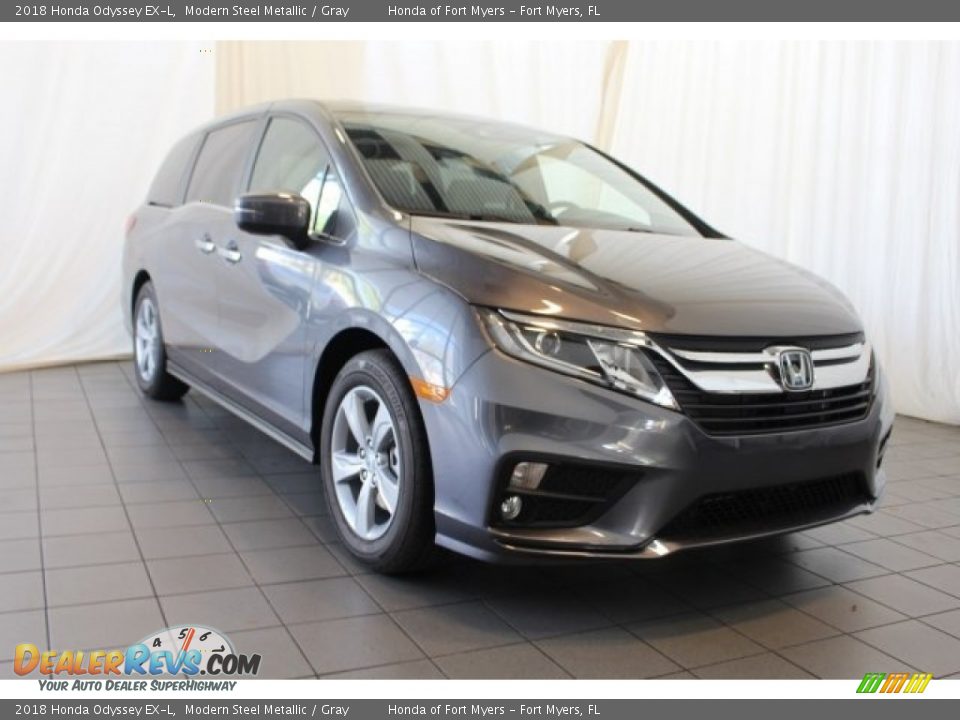 2018 Honda Odyssey EX-L Modern Steel Metallic / Gray Photo #2