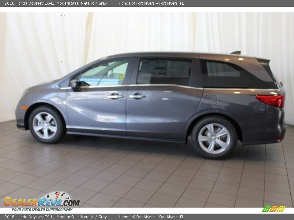 2018 Honda Odyssey EX-L Modern Steel Metallic / Gray Photo #5