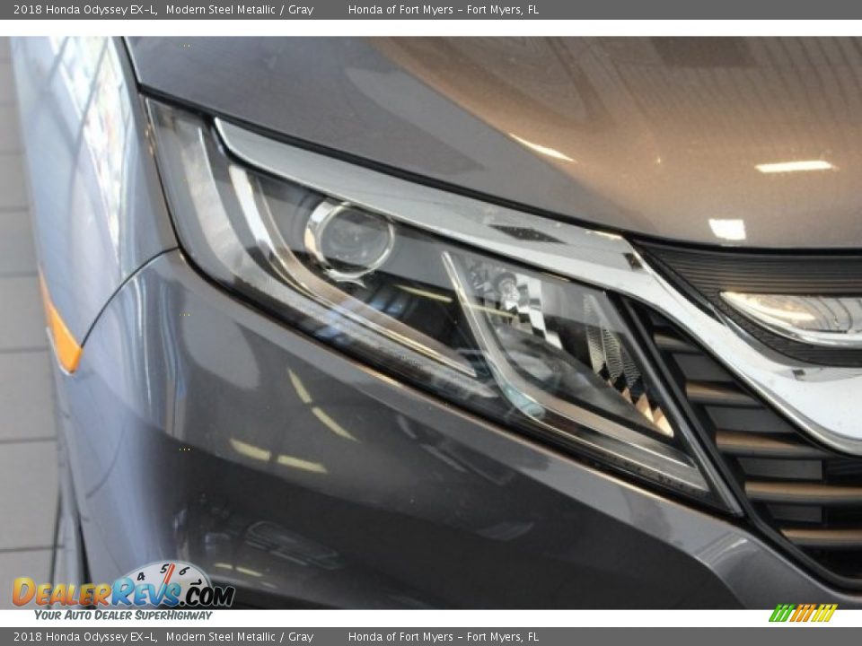 2018 Honda Odyssey EX-L Modern Steel Metallic / Gray Photo #6