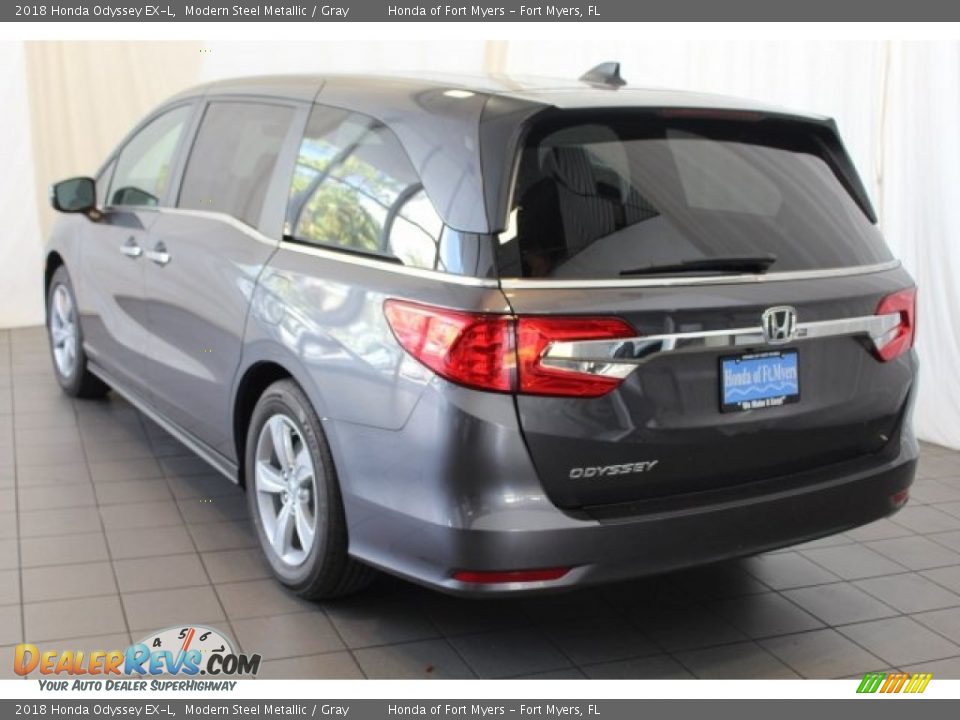 2018 Honda Odyssey EX-L Modern Steel Metallic / Gray Photo #7