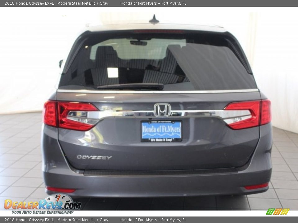 2018 Honda Odyssey EX-L Modern Steel Metallic / Gray Photo #8