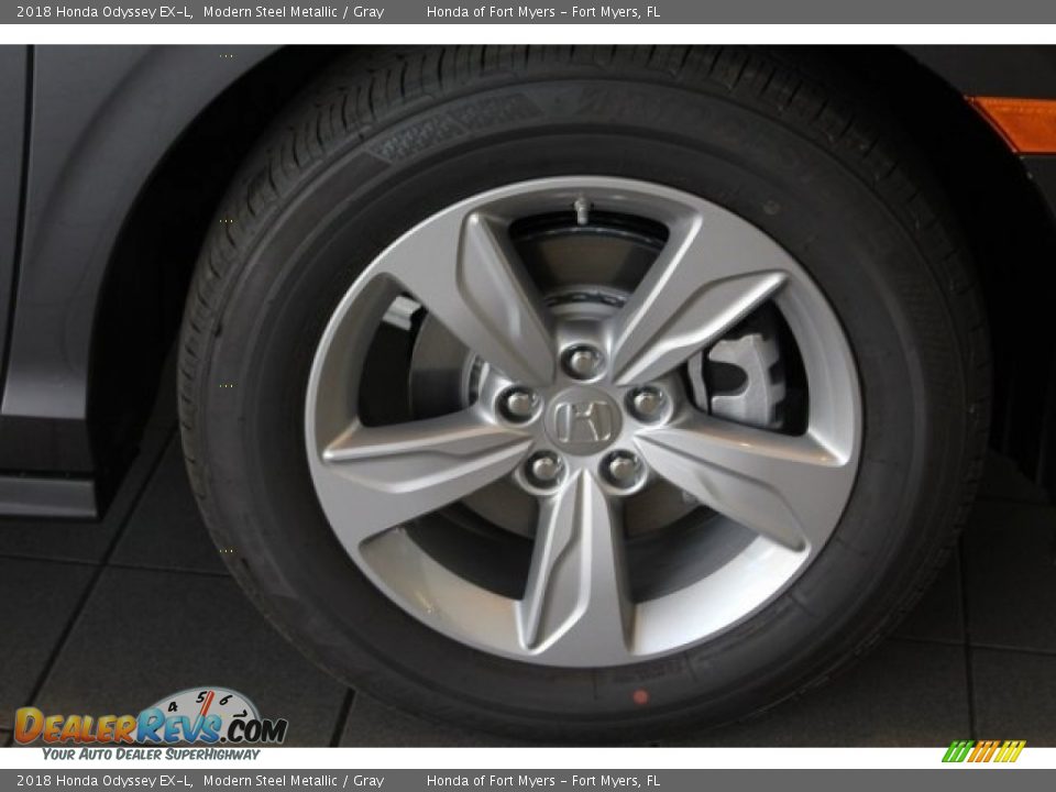 2018 Honda Odyssey EX-L Modern Steel Metallic / Gray Photo #10