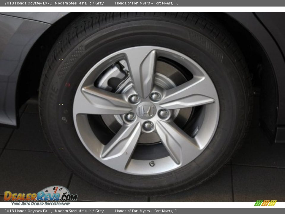 2018 Honda Odyssey EX-L Modern Steel Metallic / Gray Photo #11