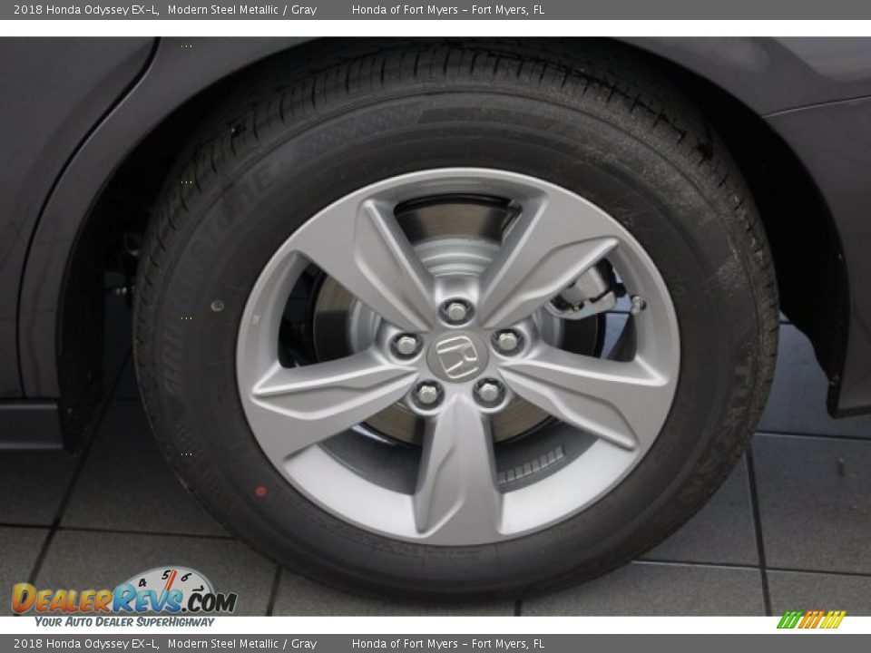 2018 Honda Odyssey EX-L Modern Steel Metallic / Gray Photo #13