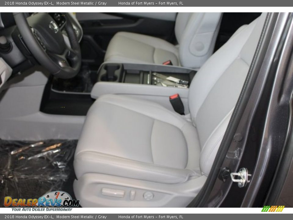 2018 Honda Odyssey EX-L Modern Steel Metallic / Gray Photo #17