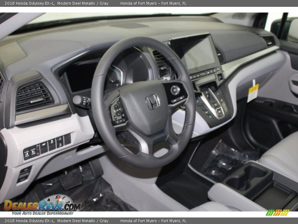 2018 Honda Odyssey EX-L Modern Steel Metallic / Gray Photo #20
