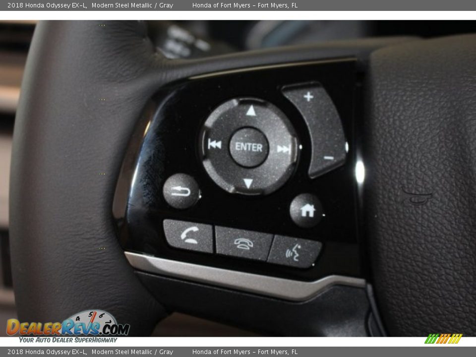 2018 Honda Odyssey EX-L Modern Steel Metallic / Gray Photo #22