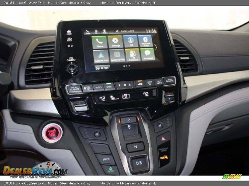 2018 Honda Odyssey EX-L Modern Steel Metallic / Gray Photo #24