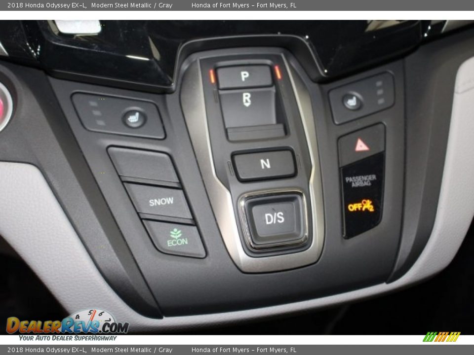 2018 Honda Odyssey EX-L Modern Steel Metallic / Gray Photo #28