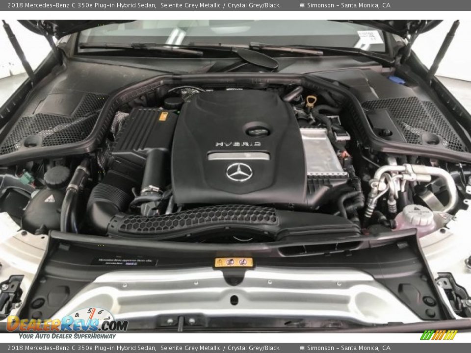 2018 Mercedes-Benz C 350e Plug-in Hybrid Sedan Selenite Grey Metallic / Crystal Grey/Black Photo #8