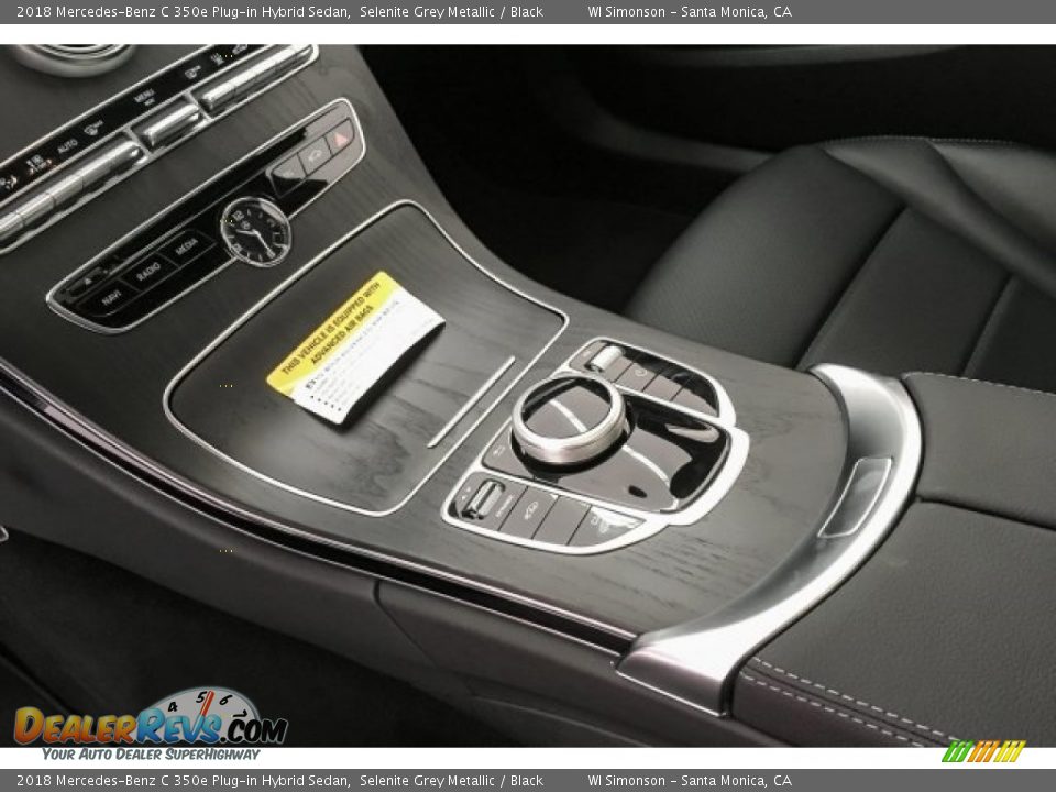 2018 Mercedes-Benz C 350e Plug-in Hybrid Sedan Selenite Grey Metallic / Black Photo #7