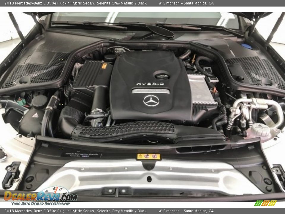 2018 Mercedes-Benz C 350e Plug-in Hybrid Sedan Selenite Grey Metallic / Black Photo #8