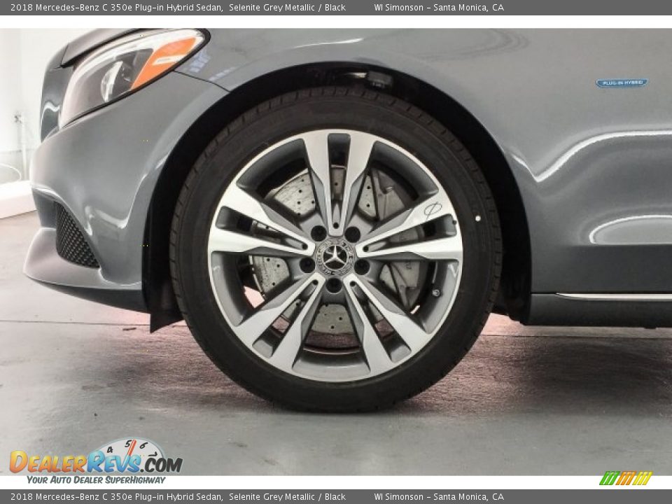 2018 Mercedes-Benz C 350e Plug-in Hybrid Sedan Selenite Grey Metallic / Black Photo #9
