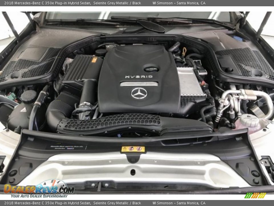 2018 Mercedes-Benz C 350e Plug-in Hybrid Sedan Selenite Grey Metallic / Black Photo #8
