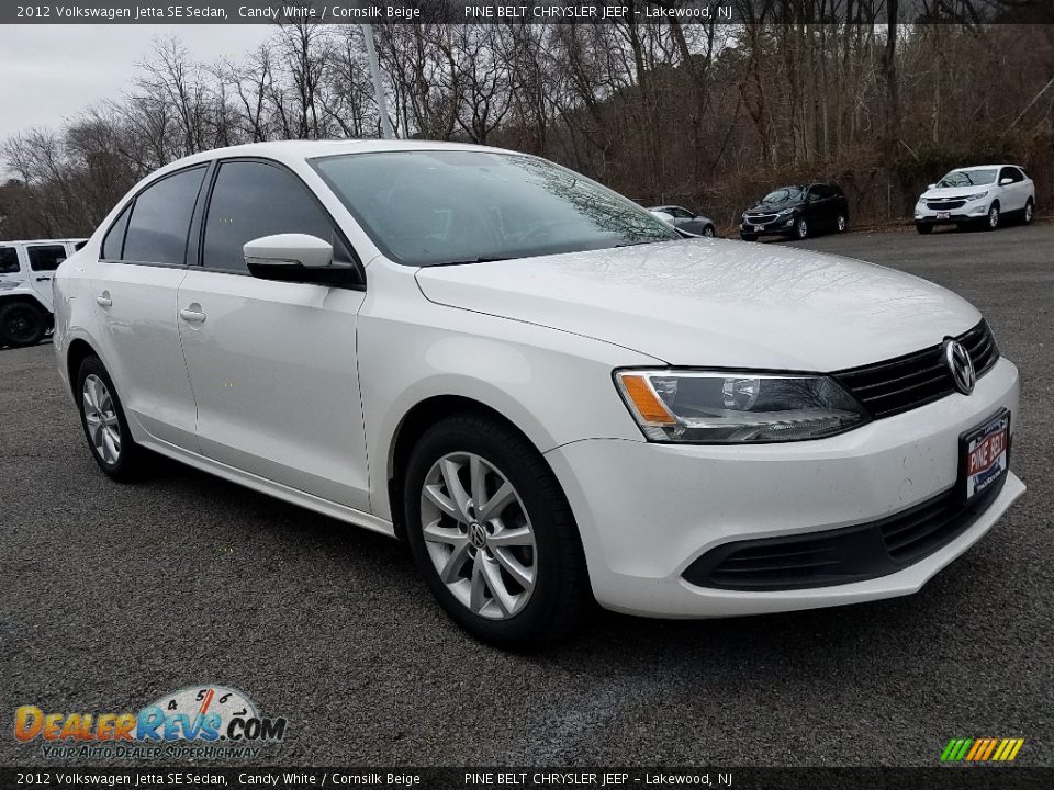 2012 Volkswagen Jetta SE Sedan Candy White / Cornsilk Beige Photo #1