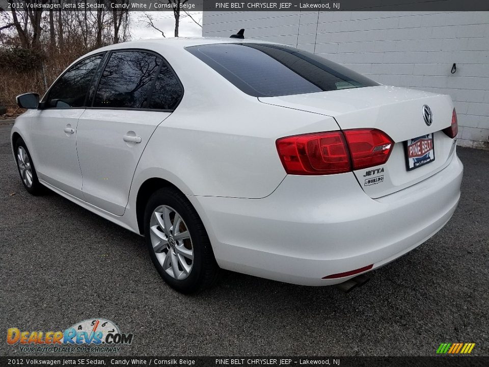2012 Volkswagen Jetta SE Sedan Candy White / Cornsilk Beige Photo #2