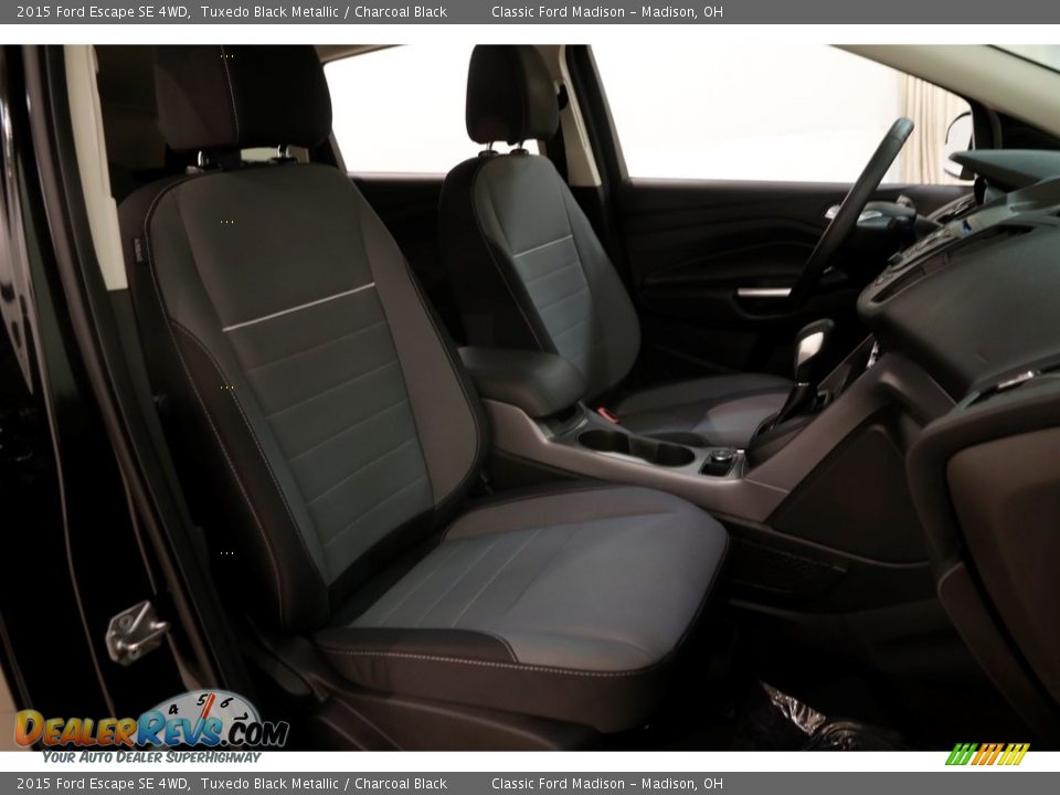 2015 Ford Escape SE 4WD Tuxedo Black Metallic / Charcoal Black Photo #13