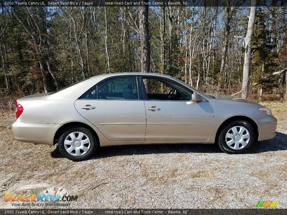 2003 Toyota Camry LE Desert Sand Mica / Taupe Photo #4